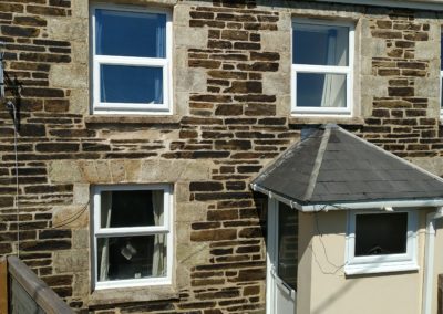 Tolwithen Cottages Cornwall. Coated with Masonry Creme.